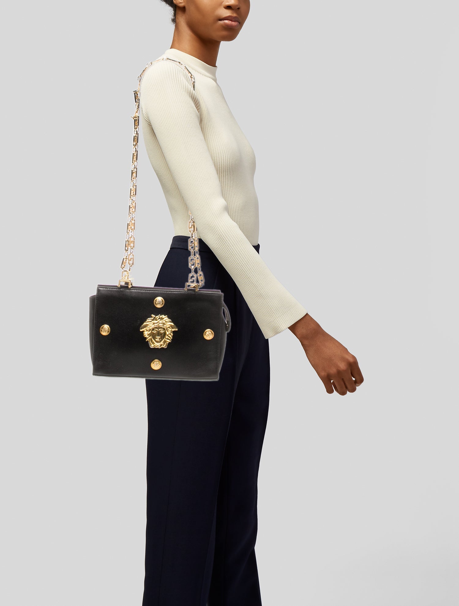 Gianni Versace Medusa Shoulder Bag